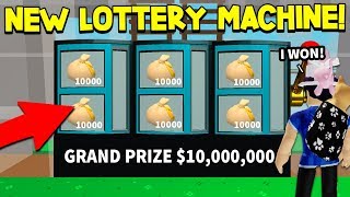 New $10,000,000 Lottery Vending Machine In Roblox Skyblock! *INSANE MONEY*