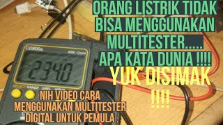 CARA MENGGUNAKAN MULTITESTER / MULTIMETER DIGITAL SANWA CD800A UNTUK PEMULA