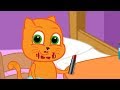 Familia de gatos - Nueva Barra de Labios Historia Divertida Dibujos animados para niños