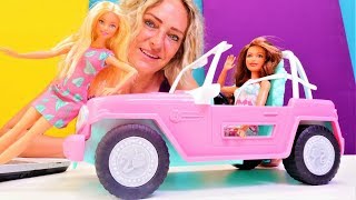 Oyuncak Videoları. Barbie Jeep Ile Safariye Gidiyor