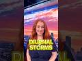 Diurnal storms are returning to Houston! This is our typical daily storm pattern in the Summer☔️⛈️
