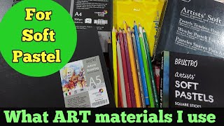 All my Art Supplies I use for  my Soft Pastel  Drawing, Specially for Beginners - my art academy screenshot 4