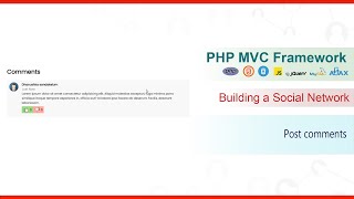 PHP MVC Framework - #44 - Building a Social Network - Post comments