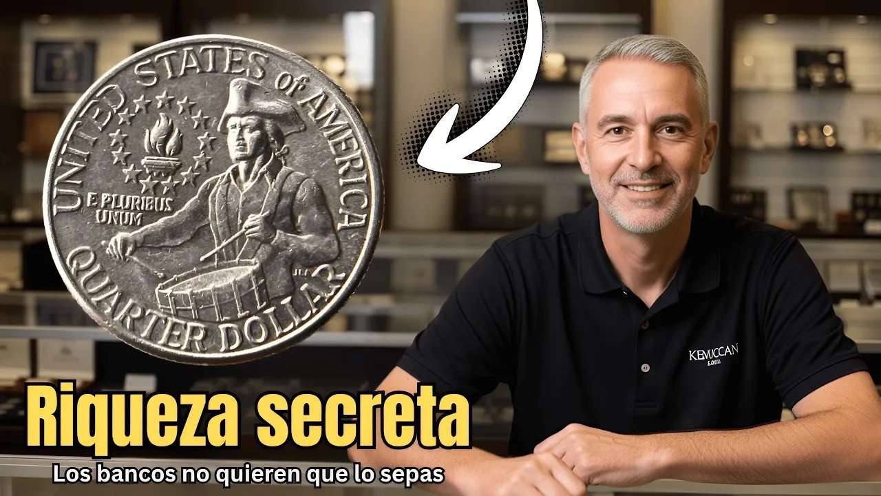 Encontré un cuarto de dólar raro… y no lo vas a creer 😱 #cuartodedólar