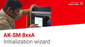 How to use the initialization wizard on the new AK-SM 800A