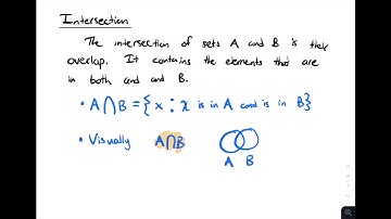 Finite Math: Set Operations