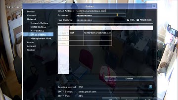 PoE NVR Email Configuration