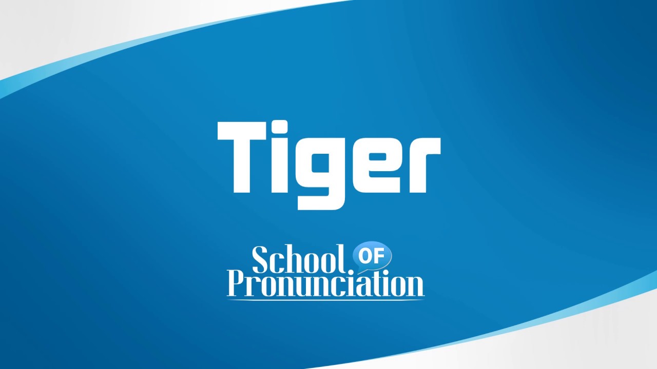 Learn How To Pronounce Tiger - YouTube