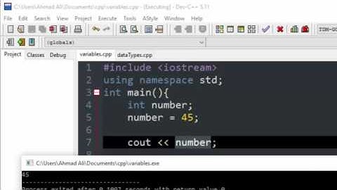 2.Variables and datatypes in c++ | Hindi/Urdu tutorial | Hazara University