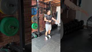 Hang Squat Clean Unilateral con Mancuerna