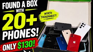 I found more than 20 phones in a box at a recycling facility for just $130