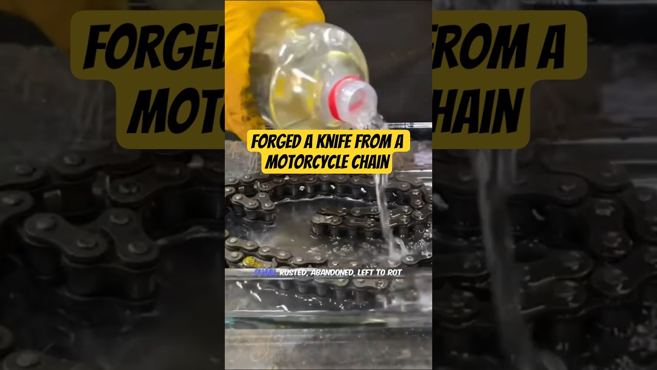 How I Forged a Knife From a Motorcycle Chain  