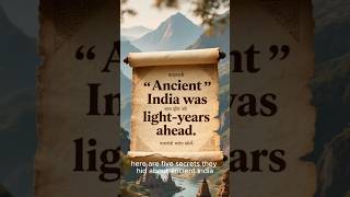 The Lost Genius of India's Ancient Past #shortsviral #shorts #ancient India