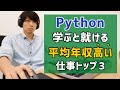 Pythonを学ぶと就ける平均年収が高い仕事トップ３