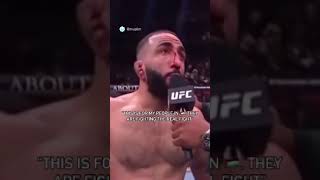 Belal Muhammad dedicates UFC victory to @bullyb170 #muslim #islam