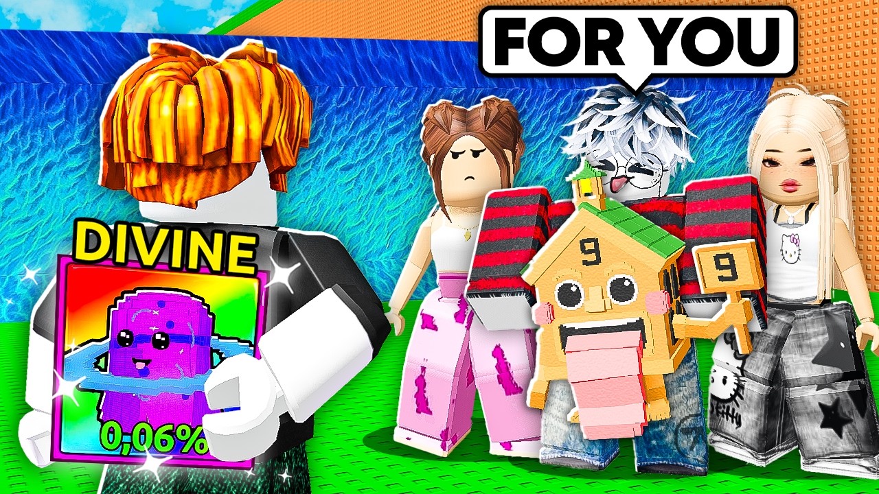 Pretending To Be a Noob, Then Gaving Away DIVINE BRAINROTS!