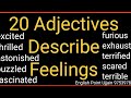 How to Express Feelings Adjectives of Expression emotions