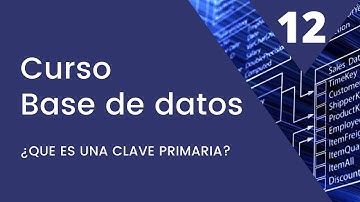 Curso de Base de Datos - Que es una Clave Primaria. Video 12