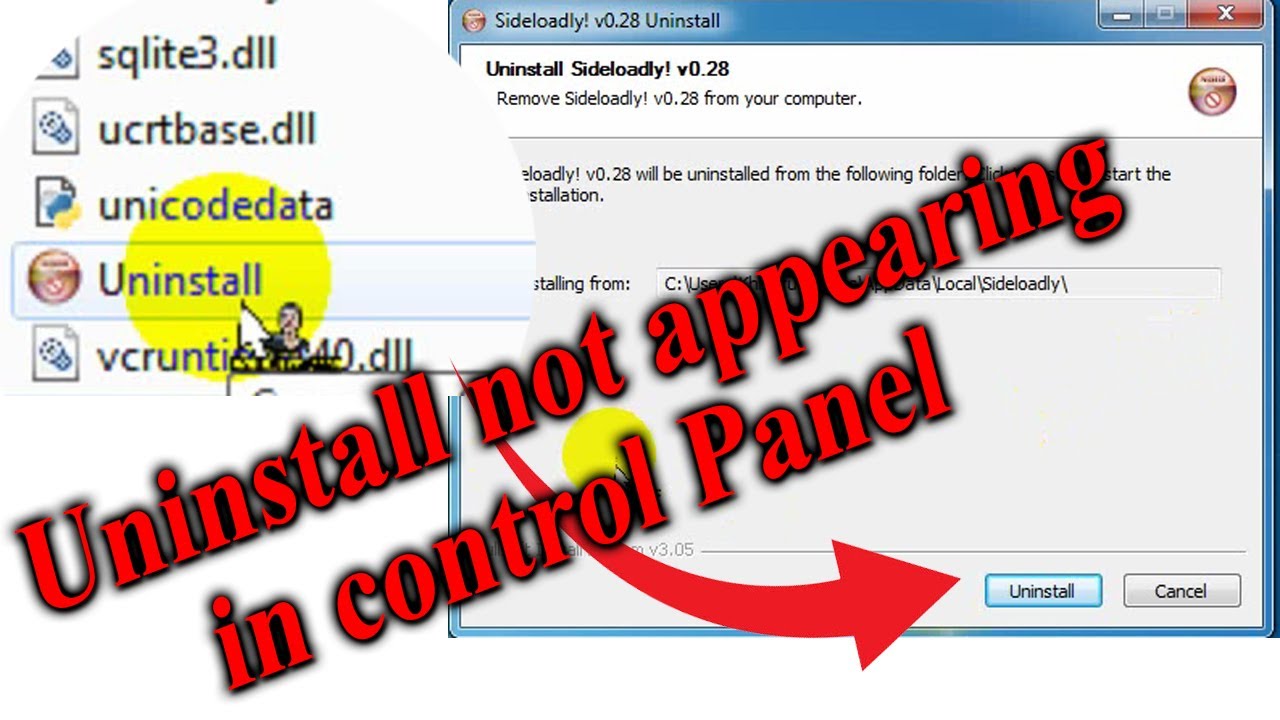 How To Uninstall App When Not Showing Control Panel Application Not How To Uninstall App When Not Showing Control Panel Application Not