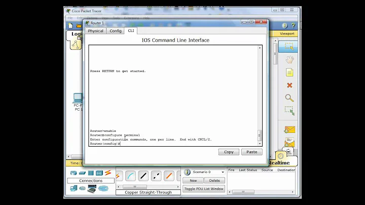 Configure Default Routes in Packet Tracer - Part4