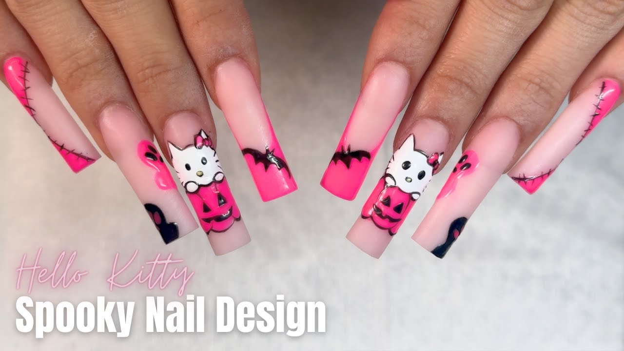 Unleash Cute Spooks with These 10 Hello Kitty Halloween Acrylic Nail Ideas for 2025 – Get Your Manicure Now!