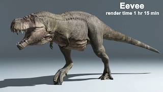 Blender 2.8 T Rex Walk Run Eeveecycles