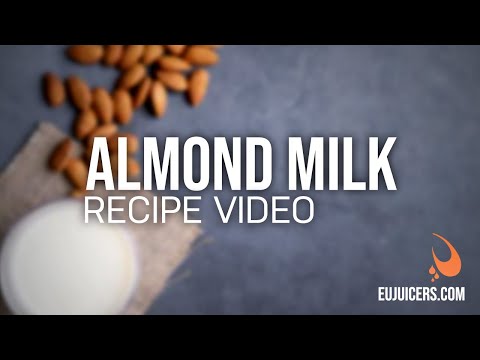 Cómo hacer leche de almendras en un exprimidor horizontal.
