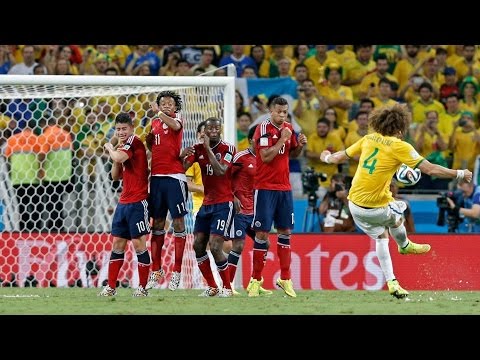 قول دافيد لويز البرازيل 2 1 كولومبيا 4 7 2014 كاس العالم