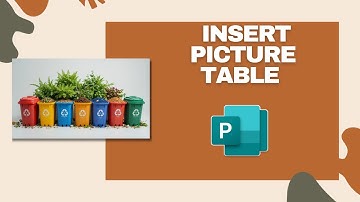 How to Insert a Picture in a Table in MS Publisher Document