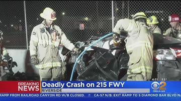 2 Killed In Head-On Collision On 215 Freeway In Riverside