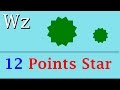 How to make a 12 points star with Css | Html Css tutorials | HD video | Web Zone