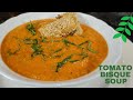 Tomato Bisque Soup | With Air Fryer Grilled Cheese Sticks