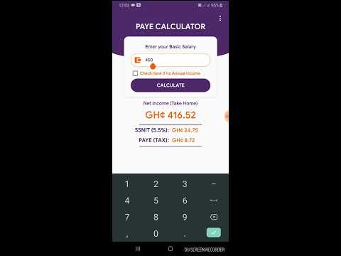 GRA Income Tax PAYE and SSNIT Calculator for Ghana Demo