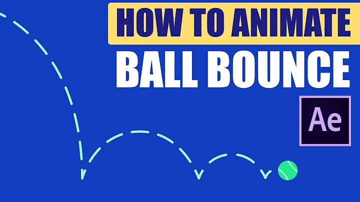 How to Animate a ball bounce in Adobe After Effects Tutorial