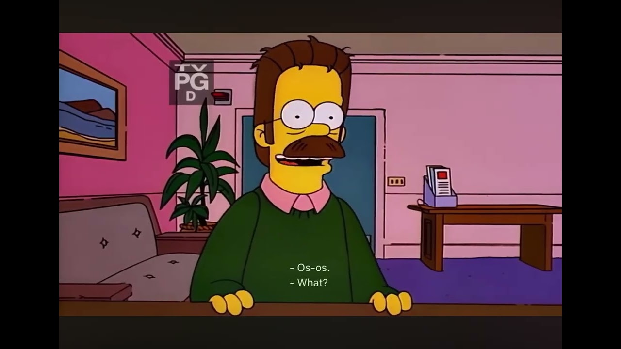 Ned Flanders crashes out (not my video btw)