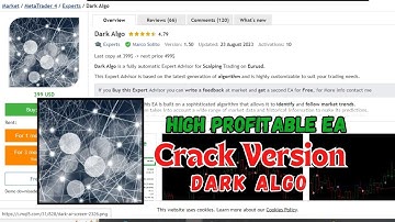 Dark Algo MT4 V1.5 | MT4 EA build +1420 | Crack Version EA |  MT4 Review | FX STORE EA