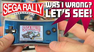 Was I wrong about Sega Rally on GBA? Lets try it on FOUR handhelds!