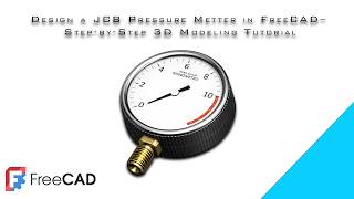 FreeCAD Tutorial: How to make a pressure meter-part 1 || By Rahul #freecad #cad #3dmodeling #design