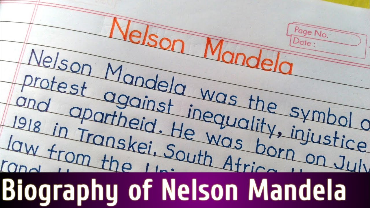 autobiography of nelson mandela in 200 words