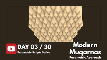 Modern Muqarnas | Day 3 of 30 Scripts Series – Parametric Design in Rhino & Grasshopper