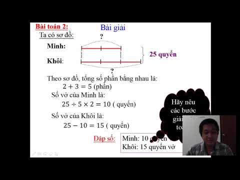 Toán 4 Tuần 28 Bài Tìm 2 số khi biết tổng và tỉ của 2 số đó