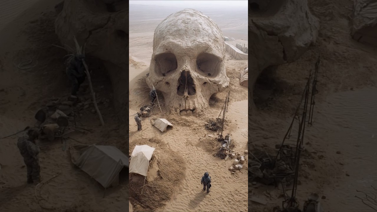 Archaeologists Unearth Giant Skulls Hidden Beneath Sahara Desert