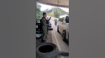 "Conducting a checkpoint along the highway to ensure the safety of motorists" #pnp #viralvideo