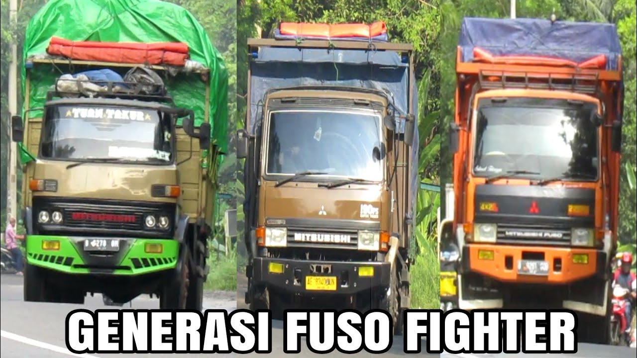  Truk Fuso Goprak  Fuso  Fighter Cokelat Dan Fuso  Fighter 