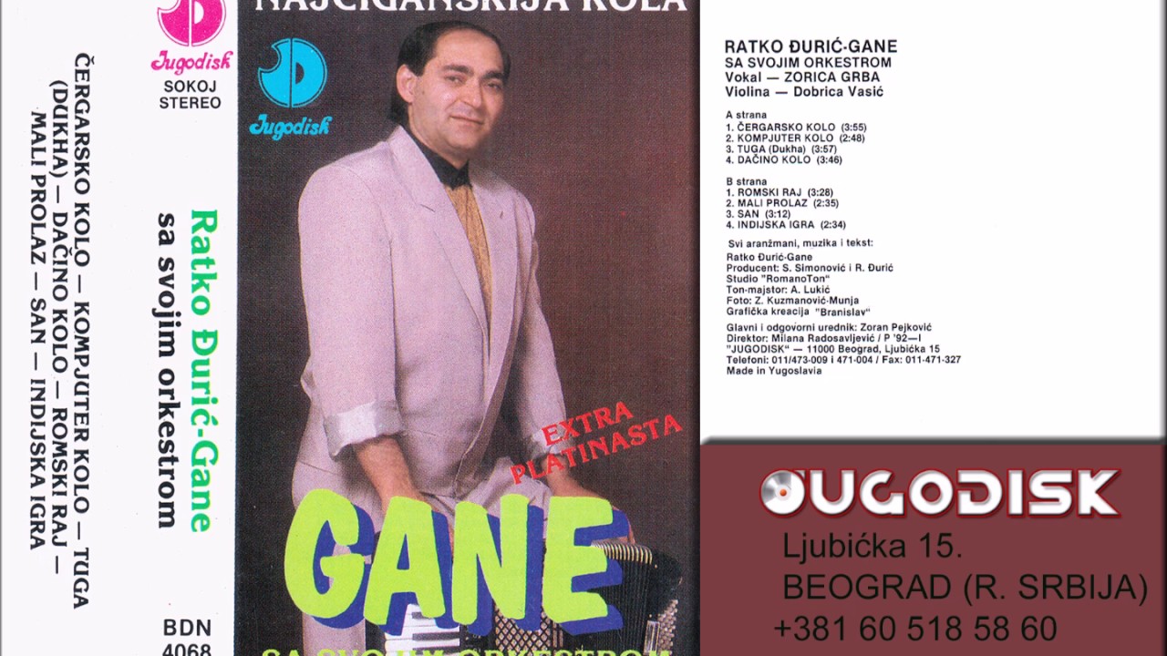 Ratko Djuric Gane sa svojim Ork - Cergarsko kolo - (Audio 1992)