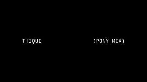 Beyoncé, Ginuwine - THIQUE (PONY MIX - Official Visualizer)