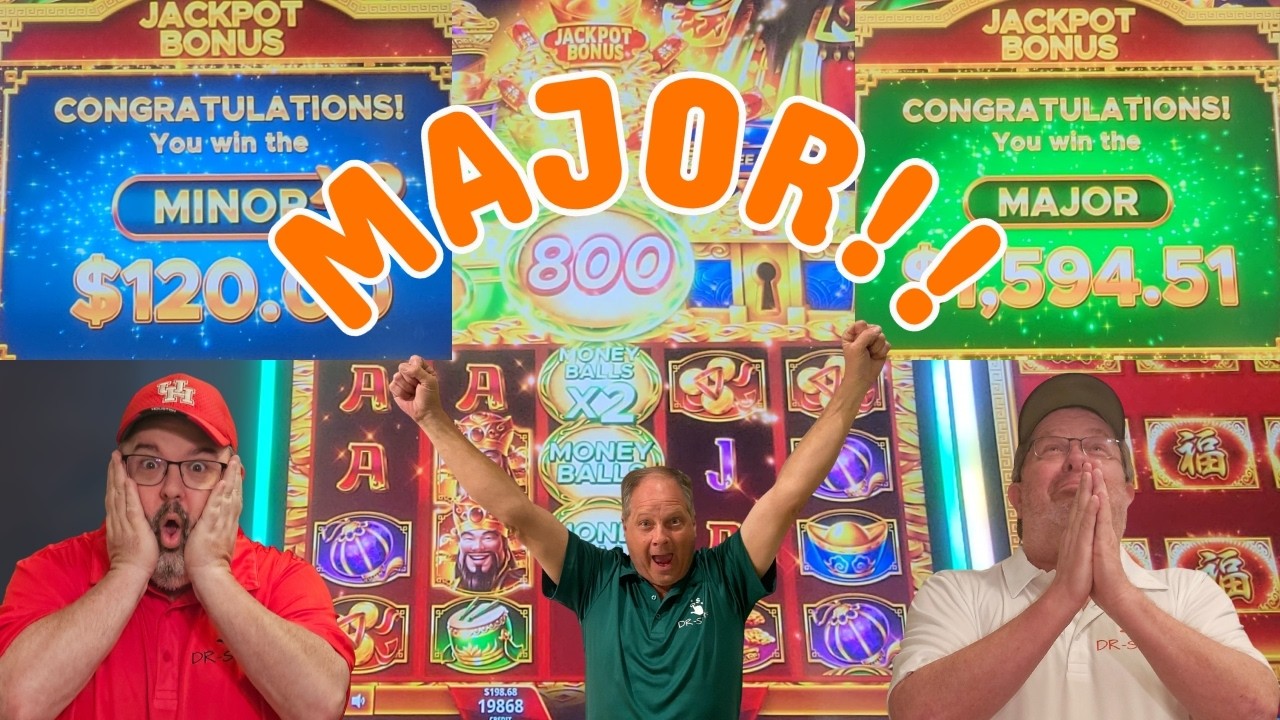 Ohhhh YEAHHH!  MAJOR Jackpot Win at Coushatta on Magic Treasures Gold Emperor Slot! 💥🎰