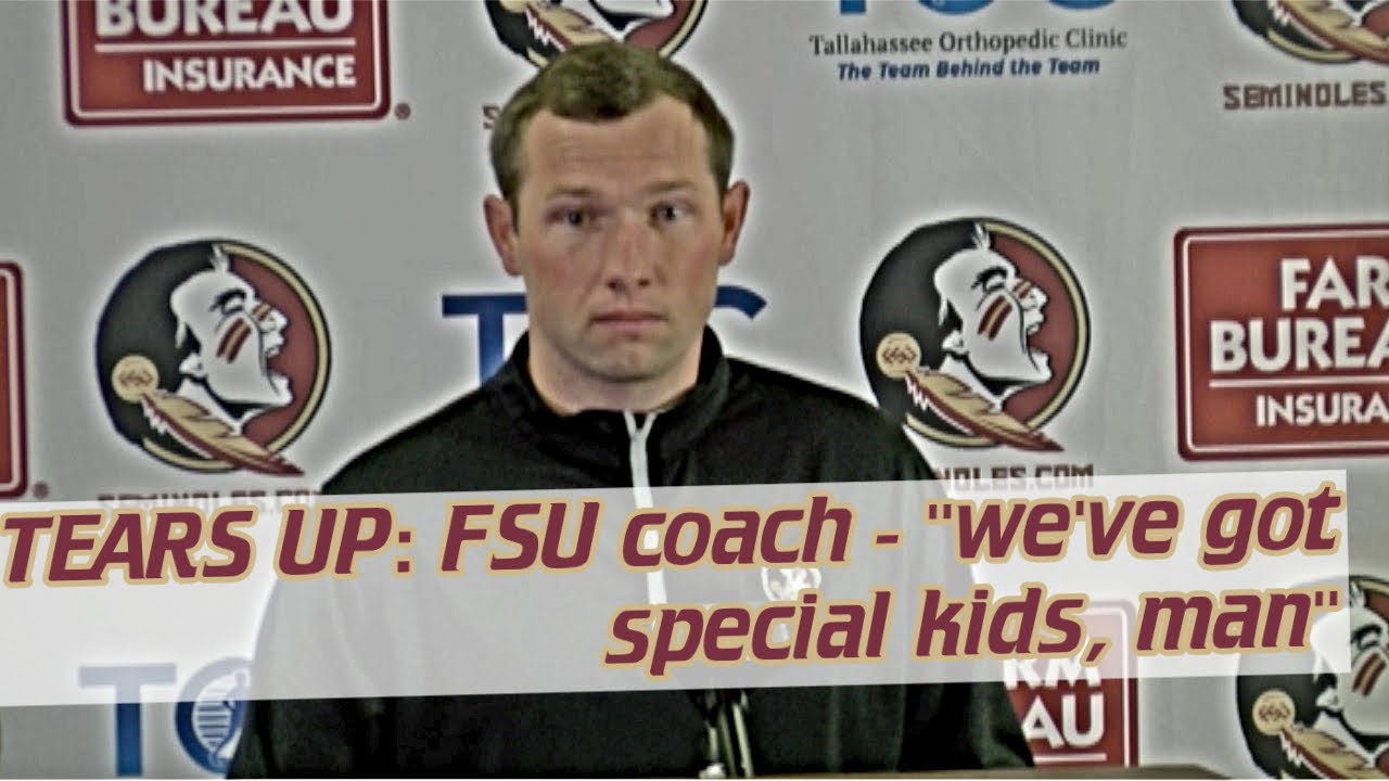 EMOTIONAL FSU coach chokes up talking about Miami win "We've got