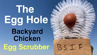 The Egg Hole  DIY Backyard Chicken Egg Scrubber