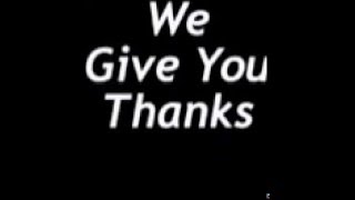 We Give You Thanks - David Hass